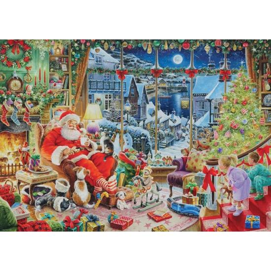 Puzzle Ravensburger Le Père Noël Fait Une Pause 1000 pièces