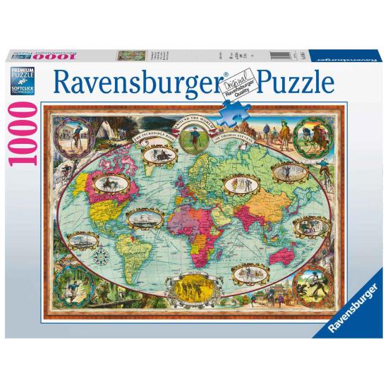 Ravensburger Bike Ride Through History Puzzle 1000 pièces Ravensburger Bike Ride Through History Puzzle 1000 pièces