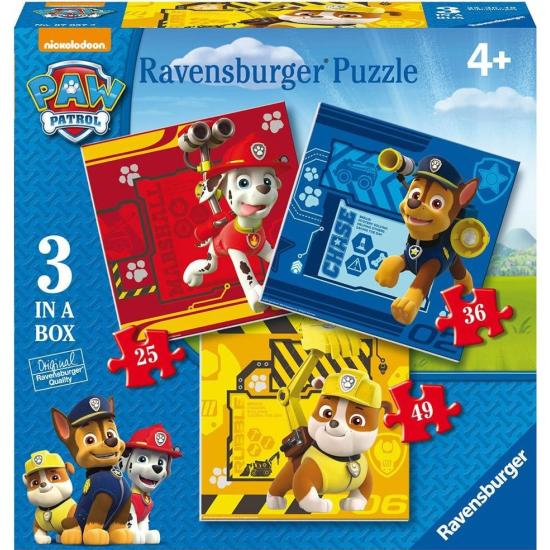 Puzzle Ravensburger Paw Patrol 25+36+49 pièces