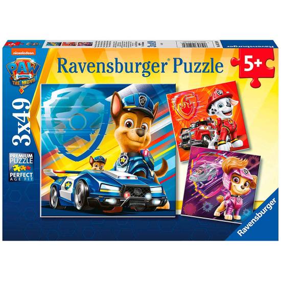 Ravensburger Puzzle Paw Patrol Le Film 3x49 P