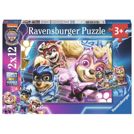Puzzle Ravensburger Paw Patrol Mighty Movie 2x12 pièces Puzzle Ravensburger Paw Patrol Mighty Movie 2x12 pièces