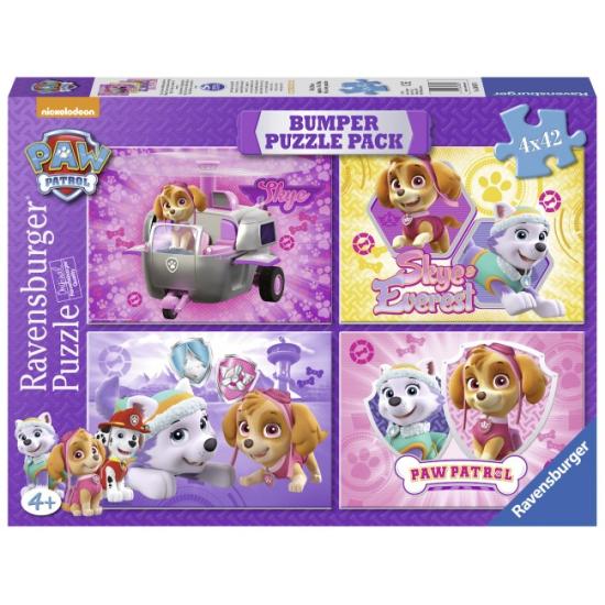 Puzzle Ravensburger Paw Patrol Skye et Everest 4 x 42 pièces