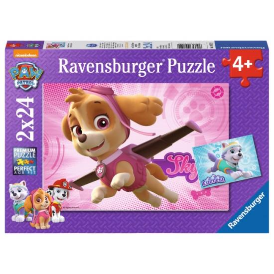Ravensburger Puzzle Paw Patrol Skye et Everest 2 x 24 pièces Ravensburger Puzzle Paw Patrol Skye et Everest 2 x 24 pièces