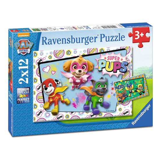 Puzzle Ravensburger Paw Patrol Super Pups 2x12 Pzs