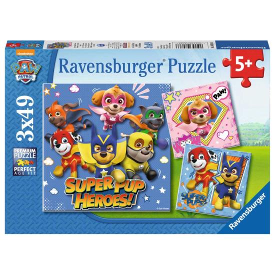 Puzzle Ravensburger Paw Patrol SuperPup Heroes 3x49 pcs