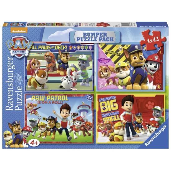 Puzzle Ravensburger Paw Patrol All to One 4 x 42 pièces