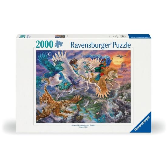 Puzzle Ravensburger Pégase Et Ses Amis de 2000 pièces