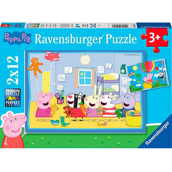 Puzzle Ravensburger Peppa Pig Adventures 2x12 pièces