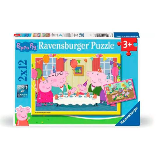 Puzzle Ravensburger Célébration de Peppa Pig 2 x 12 pièces Puzzle Ravensburger Célébration de Peppa Pig 2 x 12 pièces
