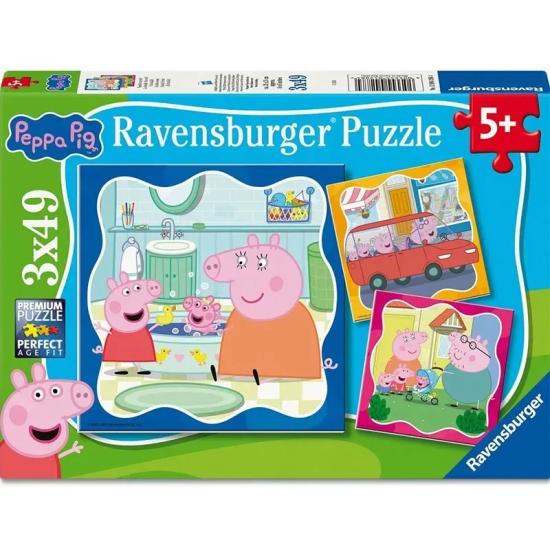 Puzzle Ravensburger Peppa Pig 3x49 pièces