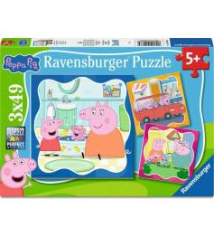 Puzzle Ravensburger Peppa Pig 3x49 pièces