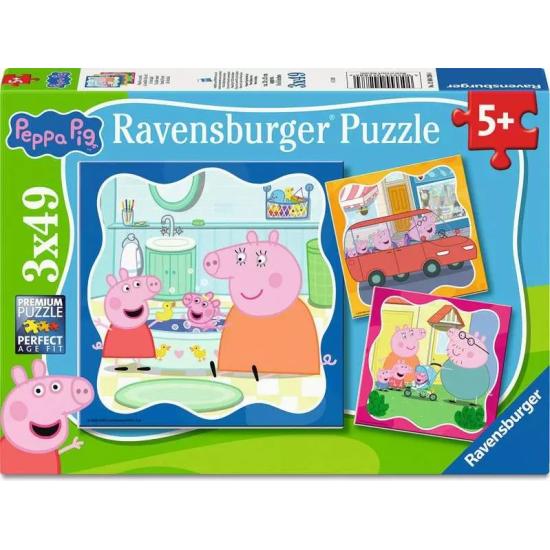 Puzzle Ravensburger Peppa Pig 3x49 pièces