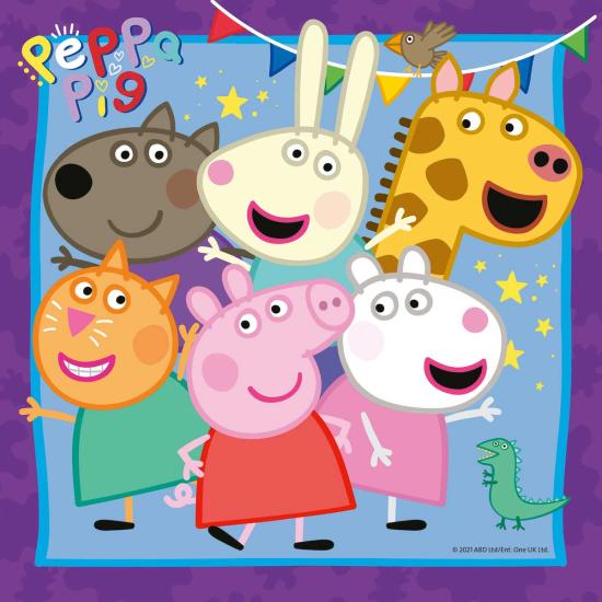 Puzzle Ravensburger Peppa Pig Famille et Amis 3x49 Pzs