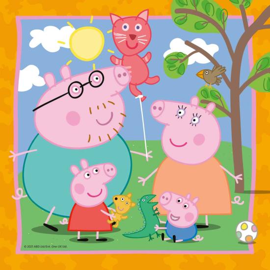 Puzzle Ravensburger Peppa Pig Famille et Amis 3x49 Pzs