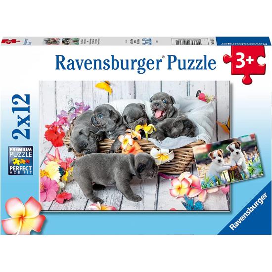 Ravensburger Puzzle Petites boules de poils 2x12 pièces