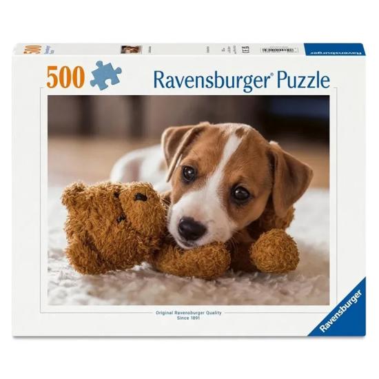 Puzzle Ravensburger Chiot Avec Ours En Peluche 500 Pièces