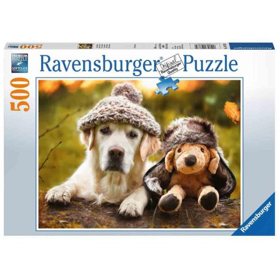 Ravensburger Chien avec chapeau Puzzle 500 pièces