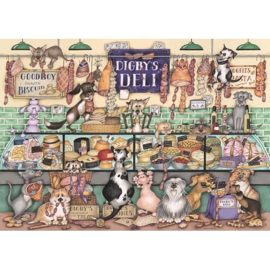 Puzzle Ravensburger Dapper Dogs Digby'S Deli 1000 pièces