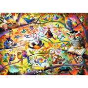 Puzzle Ravensburger Oiseaux Affairés 1000 pièces