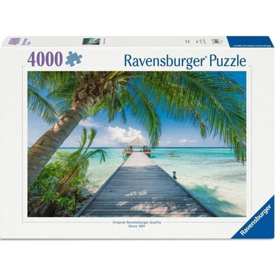 Puzzle Ravensburger Dream Beach Aux Maldives 4000 pièces