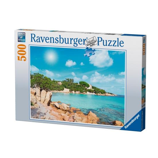 Puzzle Ravensburger Beach en Sardaigne 500 pièces