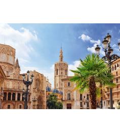 Puzzle Ravensburger Plaza De Santa María, Valencia 1000 pièces