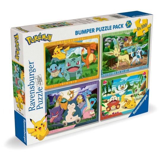 Puzzle Ravensburger Pokemon 4 x 100 pièces
