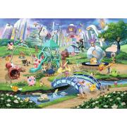 Puzzle Ravensburger Pokemon Évoli Et Le Parc 1000 pièces