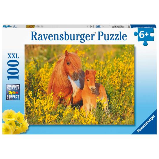 Puzzle Ravensburger Poney Shetland XXL 100 pièces