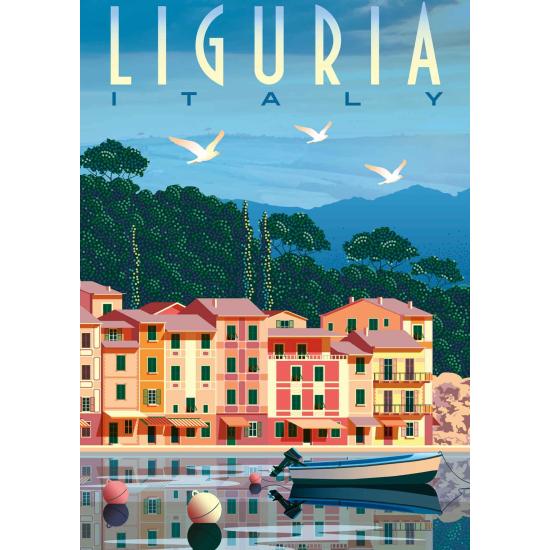 Puzzle Ravensburger Ligurie Carte Postale de 1000 pièce