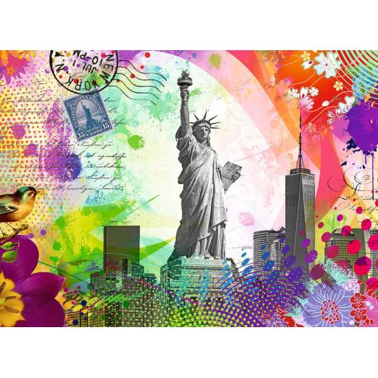 Puzzle carte postale Ravensburger New York 500 pièces Puzzle carte postale Ravensburger New York 500 pièces