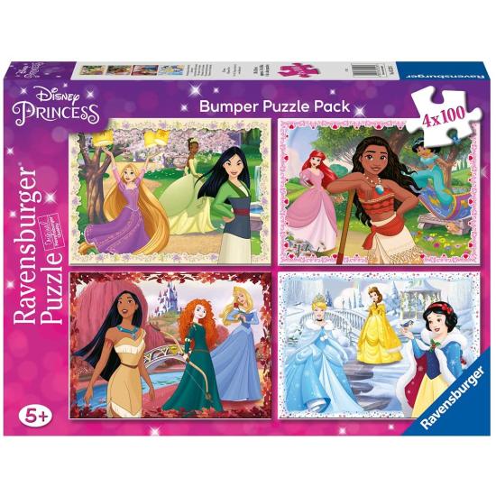 Puzzle Ravensburger Princesses Disney 4 x 100 pièces Puzzle Ravensburger Princesses Disney 4 x 100 pièces