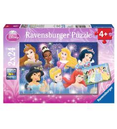 Puzzle Ravensburger Princesses Disney 2x24 pièces