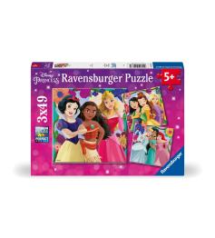Puzzle Ravensburger Les Princesses Disney de 3x49 pièces