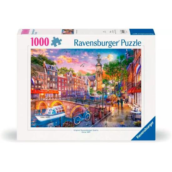 Puzzle Ravensburger Coucher de soleil sur Amsterdam 1000 Pcs Puzzle Ravensburger Coucher de soleil sur Amsterdam 1000 Pcs