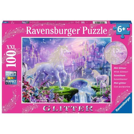 Puzzle Ravensburger Royaume des licornes XXL 100 pièces