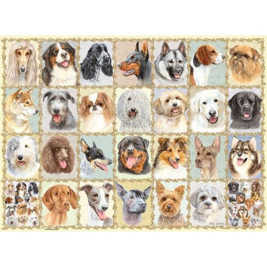 Puzzle Ravensburger Portraits de chiens 500 pièces Puzzle Ravensburger Portraits de chiens 500 pièces