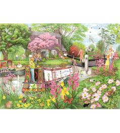 Puzzle Ravensburger River Cafe 1000 pièces