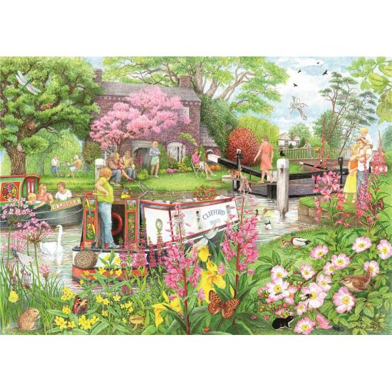 Puzzle Ravensburger River Cafe 1000 pièces