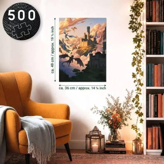 Puzzle Ravensburger Romantasy, Onyx Storm 500 Pièces