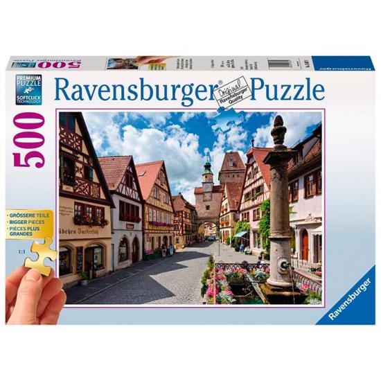 Puzzle Ravensburger Rothenburg, Allemagne 500 pièces XXL Puzzle Ravensburger Rothenburg, Allemagne 500 pièces XXL