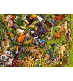 Puzzle Ravensburger Jungle animée XXL 200 pièces
