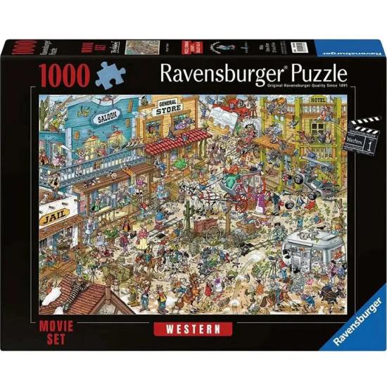 Puzzle Ravensburger Western Filming Set de 1000 pièces