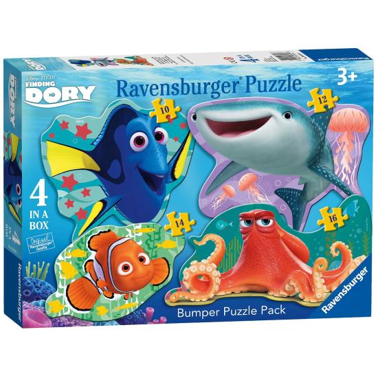 Puzzle Ravensburger Silhouettes Le Monde de Dory 10+12+14+16 Piè