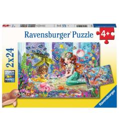 Puzzle Ravensburger Sirènes envoûtantes 2x24 pièces