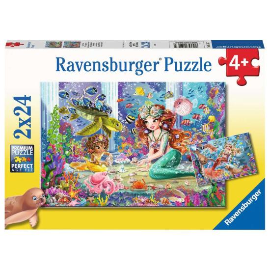 Puzzle Ravensburger Sirènes envoûtantes 2x24 pièces