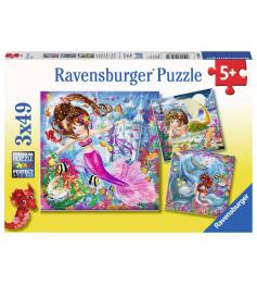 Ravensburger Puzzle Sirènes enchanteresses 3x49 pièces