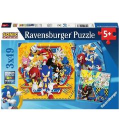 Puzzle Ravensburger Sonic 3x49 pièces