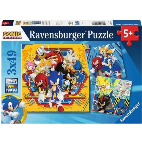 Puzzle Ravensburger Sonic 3x49 pièces Puzzle Ravensburger Sonic 3x49 pièces