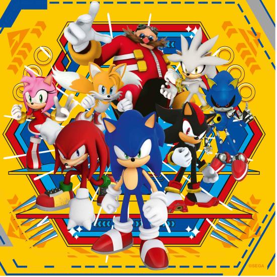 Puzzle Ravensburger Sonic 3x49 pièces Puzzle Ravensburger Sonic 3x49 pièces